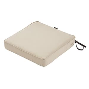 Classic Accessories Montlake Water-Resistant 21 x 21 x 3 Inch Square Outdoor Seat Cushion, Patio for $70
