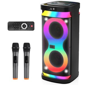 Portable 40W Bluetooth Karaoke Machine for $80