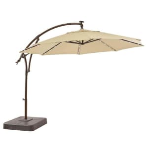 Hampton Bay 11-Ft. Cantilever Solar LED Patio Umbrella for $399