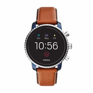 Fossil Men's Gen 4 Explorist HR Heart Rate Stainless Steel and Leather Touchscreen Smartwatch, for $139