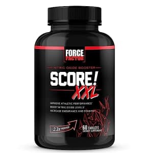 FORCE FACTOR Score! XXL Nitric Oxide Booster Supplement for Men with L-Citrulline, Black Maca, and for $14