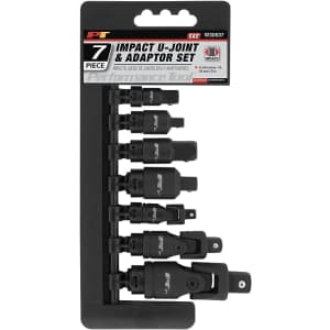 Performance Tools 7-Piece Impact U Joint & Adapter Set for $20