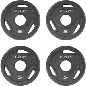 Cap Barbell CAP Fitness 20-lb. Olympic Grip Weight Plates 4-Pack for $24