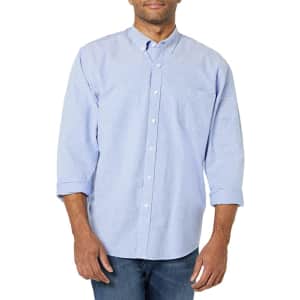 Amazon Essentials Men's Slim-Fit Oxford Shirt from $16