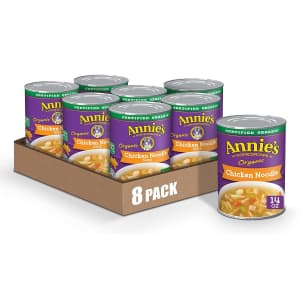 Annie's 14-oz. Organic Chicken Noodle Soup 8-Pack for $20 via Sub & Save