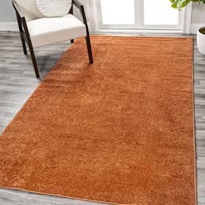 JONATHAN Y SEU100M-4 Haze Solid Low-Pile Indoor -Area Rug, Solid, Easy-Cleaning, Bedroom, Dining for $59