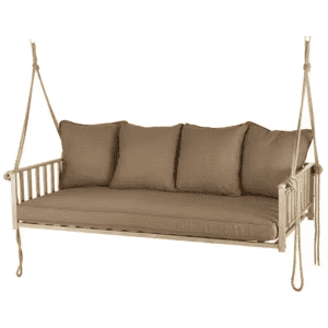 Hampton Bay Cane Patio Outdoor Patio Swing for $300