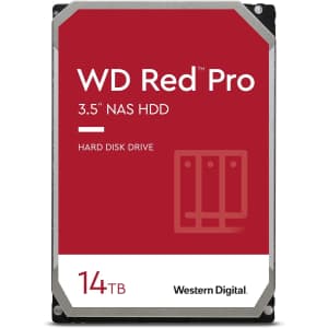 Western Digital 14TB WD Red Pro NAS Internal Hard Drive for $296