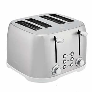 Amazon Basics 4-Slot Toaster, Brushed Silver for $52