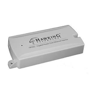 Hawking Technology Gigabit Power-Over-Ethernet (PoE) Injector Kit Max 54V/0.6A (HPOE2) for $35