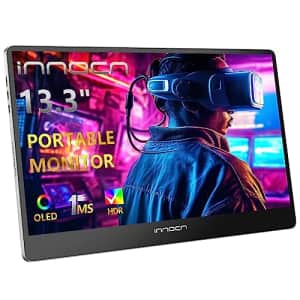 INNOCN 13.3" OLED Portable Monitor 1080P FHD USB-C, HDMI Computer Display HDR Gaming Monitor for $114