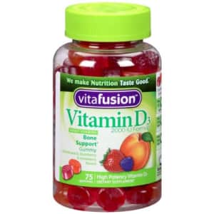 Vitafusion, Vitamin D3 Gummy Vitamins 2000 IU, 75-Count (Pack of 2) for $23