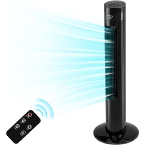 Antarctic Star 36" Electric Oscillating Tower Fan for $49