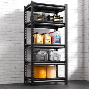Reibii 60" Metal Adjustable Utility Shelves for $75