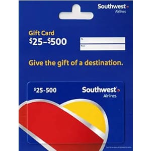 Southwest Airlines Gift Card at Amazon: $50 off $500
