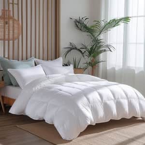 Heavyweight Goose Down King Comforter for $80