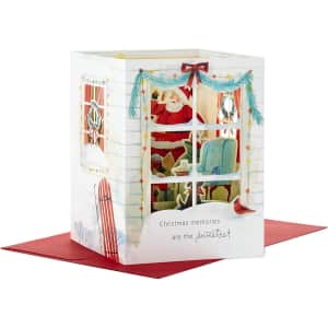Hallmark Paper Wonder Santa Scene Pop-Up Holiday Card: $2.95