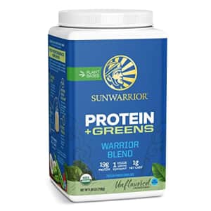 Sunwarrior Warrior Blend Protein Greens Powder Drink Mix | BCAA Plant Based Organic Hemp Seed Vegan for $40
