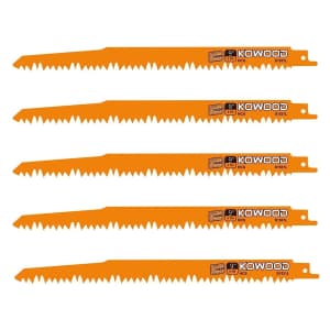 Kowood 9" Woodcutting Saw Blade 5-Pack for $12