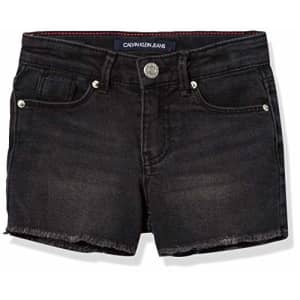 Calvin Klein Girls Cut-Off Denim Short, Boyfriend Noire S20, 4 for $30 Calvin Klein Girls Cut-Off Denim Short, Boyfriend Noire S20, 4 for $30