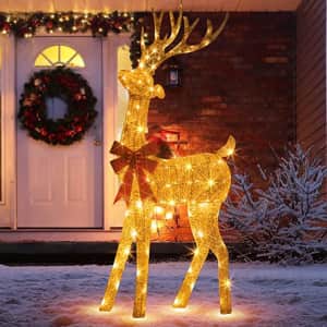 Eambrite 5-Foot LED Lighted Reindeer for $79 w/ Prime