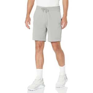 BOSS Men's Patch Logo French Terry Shorts, Shark Grey, XXXL for $13