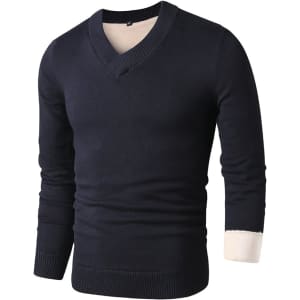 Men's Slim Fit V-Neck Sweater from $17