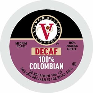 Victor Allen's coffee Decaf 100% Colombian, Medium Roast, 80Count Single Serve Coffee Pods for for $32