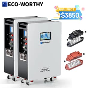 Eco-Worthy 48V 280AH LiFePO4 Vertical Standing Backup Battery 2-Pack for $3,850