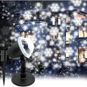 Dreicht Christmas Projector Snowfall Light for $26