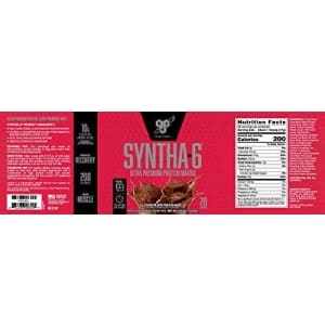 BSN SYNTHA-6 Whey Protein Powder, Micellar Casein, Milk Protein Isolate, Chocolate Milkshake, 28 for $68