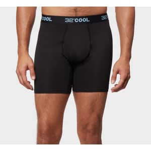 32 Degrees Men's Cool Boxer Brief for $4