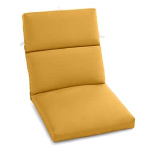BrylaneHome Universal Chair Cushion Patio Seat Pad for All Types of Outdoor Chairs, Lemon Yellow for $100