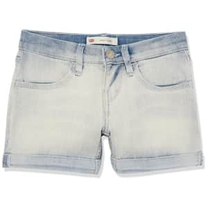 Levi's Girls' Denim Shorty Shorts for $15