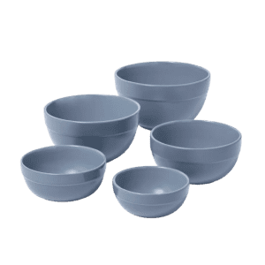 Figmint 5-Piece Earthenware Ceramic Mixing Bowl Set for $14