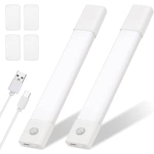 Motion Sensor LED Closet Light 2-Pack for $10