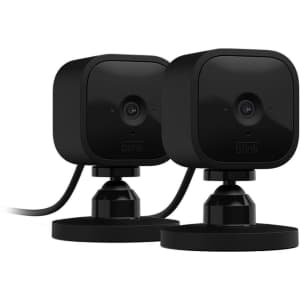 Blink Mini Indoor 1080p Wireless Security Camera 2-Pack for $34