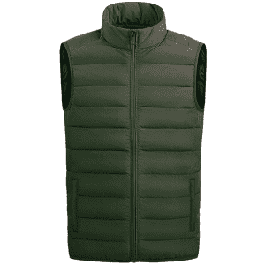 Men's Full-Zip Lightweight Puffer Vest Jacket (L sizes): 2 for $30