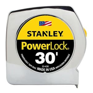 STANLEY PowerLock Tape Measure, 30-Foot (33-430) for $30