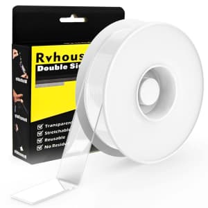 80" Double-Sided Transparent Mounting Tape for $5