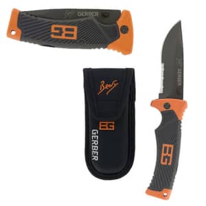 Gerber Bear Grylls Folding Sheath Knife for $10