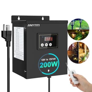 200W Low Voltage Landscape Transformer for $33 200W Low Voltage Landscape Transformer for $33