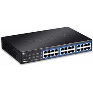 TRENDnet 24-Port Unmanaged Gigabit GREENnet Desktop Metal Switch, TEG-S24DG, Ethernet/Network for $85