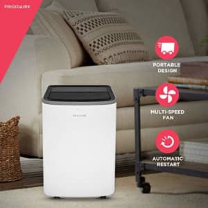Frigidaire FHPC102AB1 Portable Air Conditioner with Remote Control for Rooms, White (Renewed) for $300