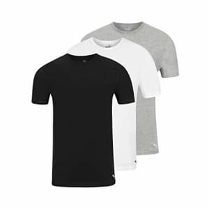 PUMA Men's Big & Tall 3 Pack Classic T-Shirt, Assorted, 1X for $19