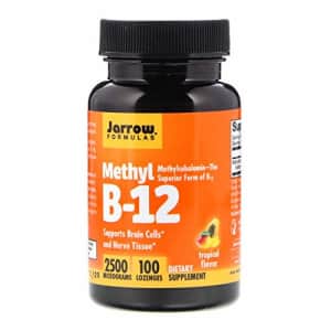 Jarrow Formulas Methyl B-12 Supplement, Tropical Flavor, 100 Count (Pack of 1) for $17
