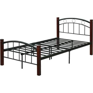 Hodedah Metal Twin Bed for $111