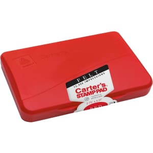Avery Carter's Felt Red Stamp Pad for $1