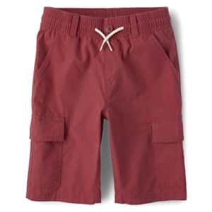 The Children's Place Boys' Pull On Cargo Shorts, HAMPTONRED for $15