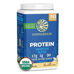 Sunwarrior Vegan Protein Powder Organic Plant-Based Protein | BCAA Amino Acids Hemp Seed Plant for $40